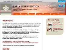 Tablet Screenshot of earlyinterventionllc.com